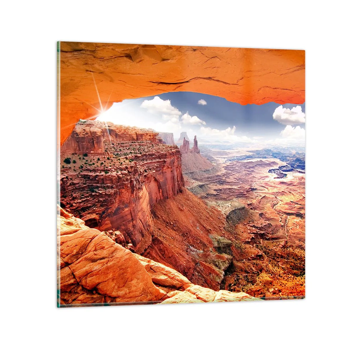 Billede på glas - Udskåret af naturen selv - 60x60 cm