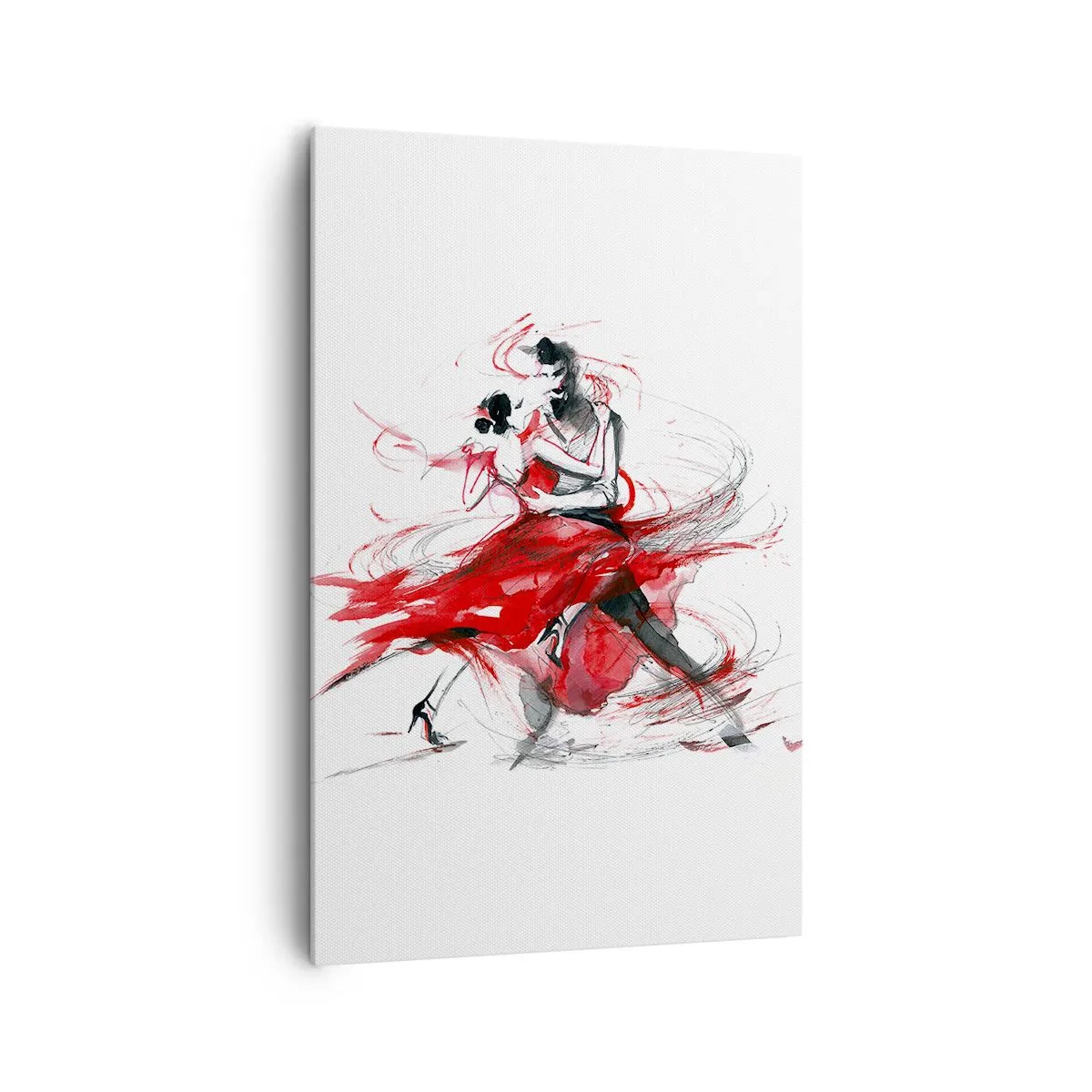 Lærredstryk - Billede på lærred - Tango - passionens rytme - 80x120 cm