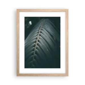 Plakat i ramme af lyst egetræ - Naturens præcision - 30x40 cm