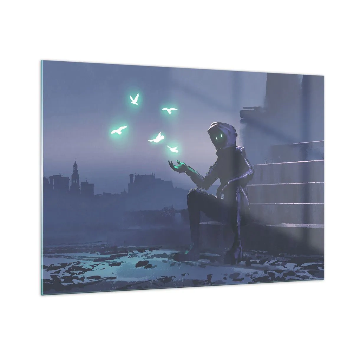 Billede på glas - Livet vil vende tilbage - 100x70 cm