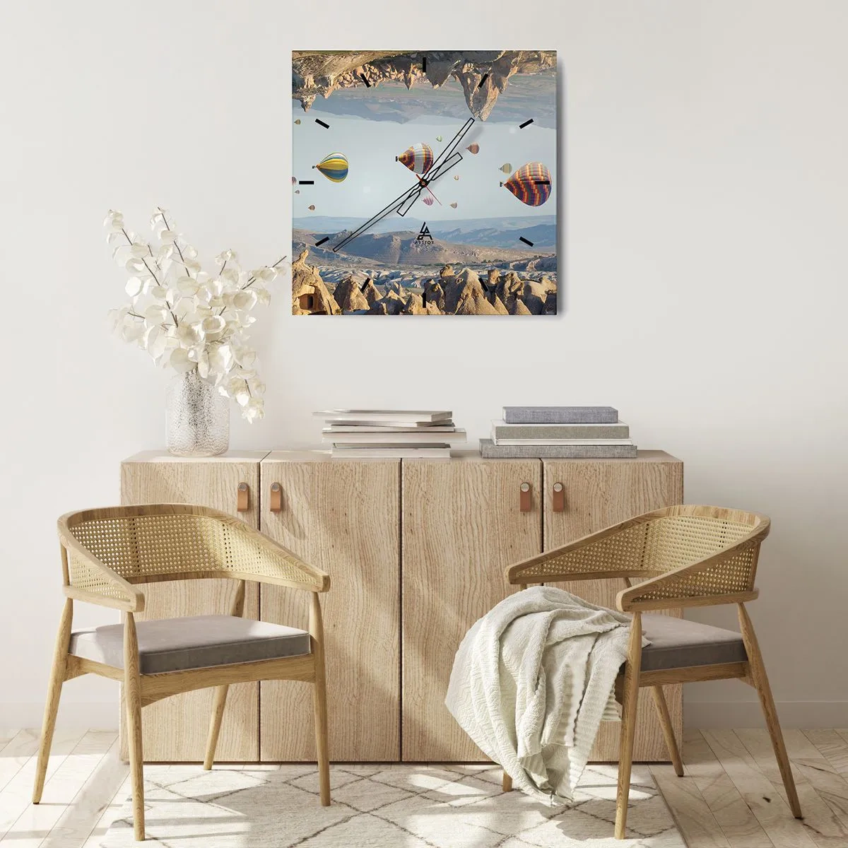 Vægur, Uret - Alt er muligt her - 30x30 cm