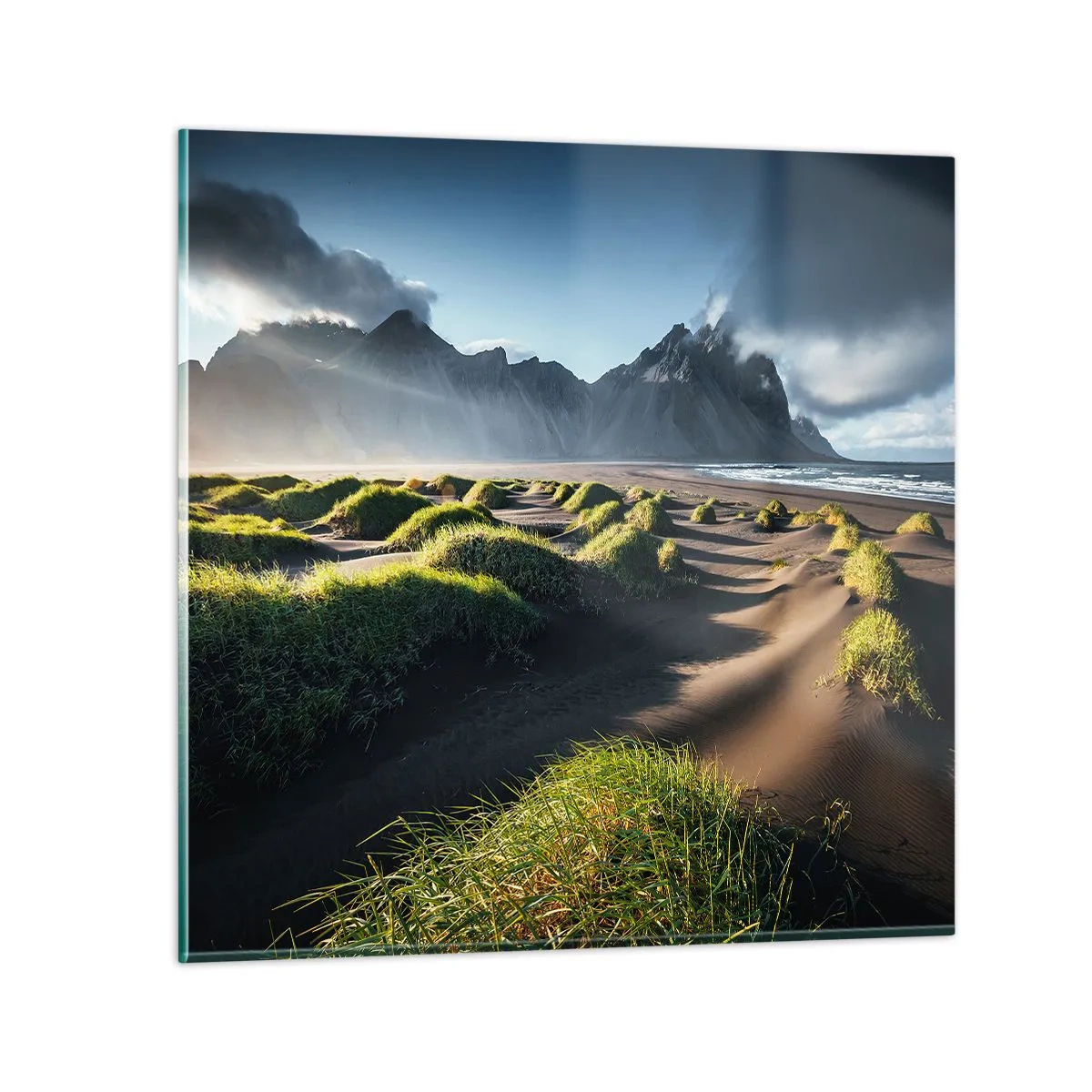 Billede på glas - Harmoni mellem elementerne - 70x70 cm