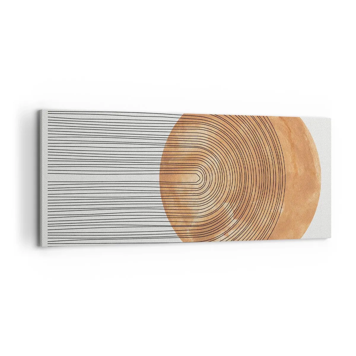 Lærredstryk - Billede på lærred - En solrig komposition - 120x50 cm