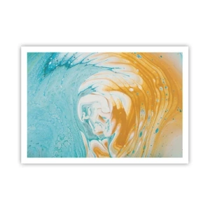 Plakat - Pastel hvirvel - 100x70 cm
