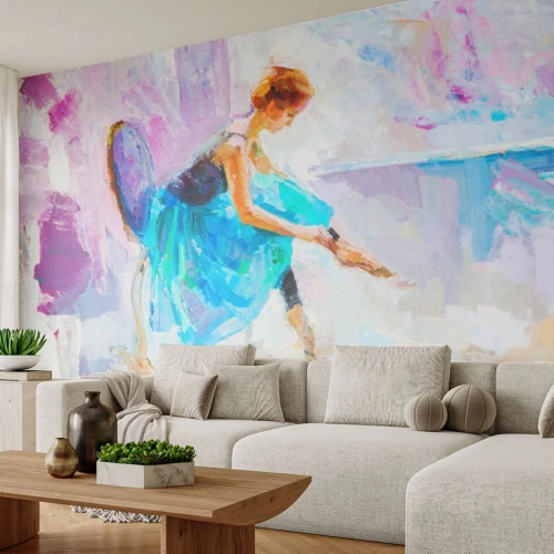 Fototapet Premium Sand - Ubeskrivelig ynde, subtil charme - Ballerina, Dans, Ballet - 100x70 cm