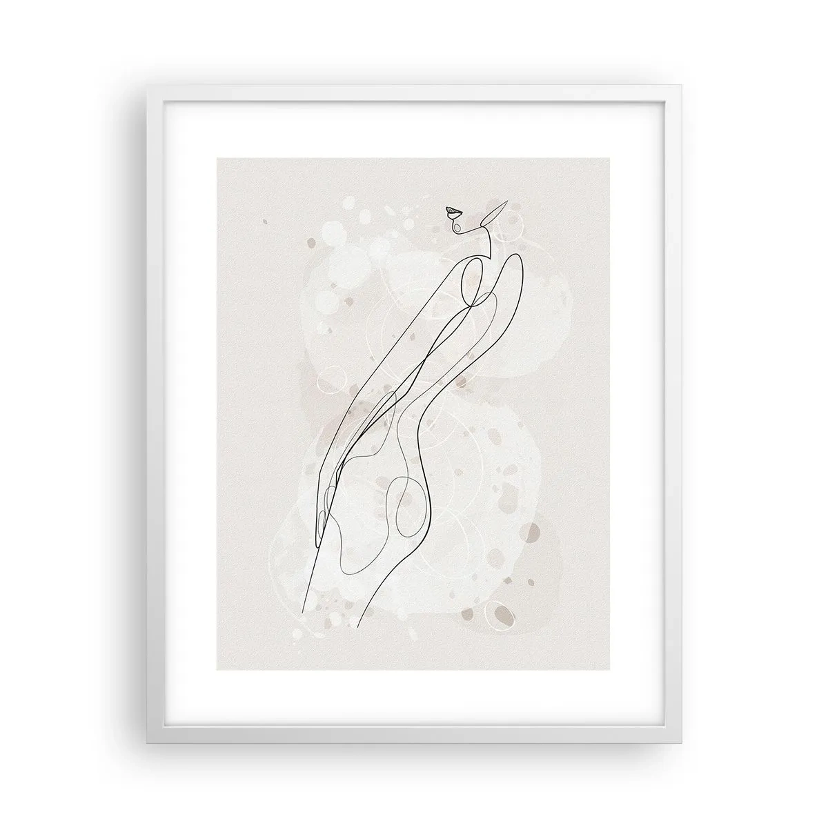 Plakat i hvid ramme - At forvilde sig med blikket - 40x50 cm