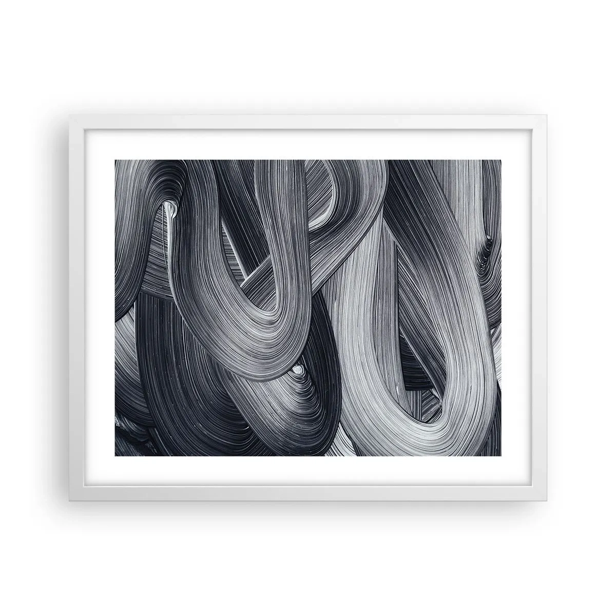 Plakat i hvid ramme - Virkelighedens flygtighed - 50x40 cm