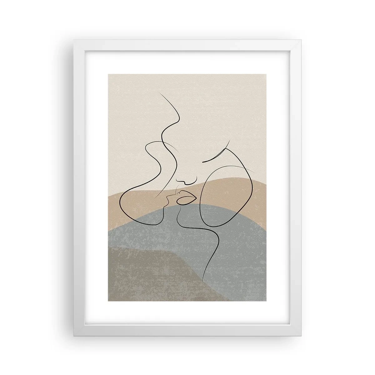 Plakat i hvid ramme - Som et penselstrøg - 30x40 cm