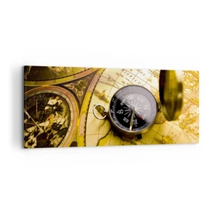 Lærredstryk - Billede på lærred - Eller måske til verdens ende? - 120x50 cm