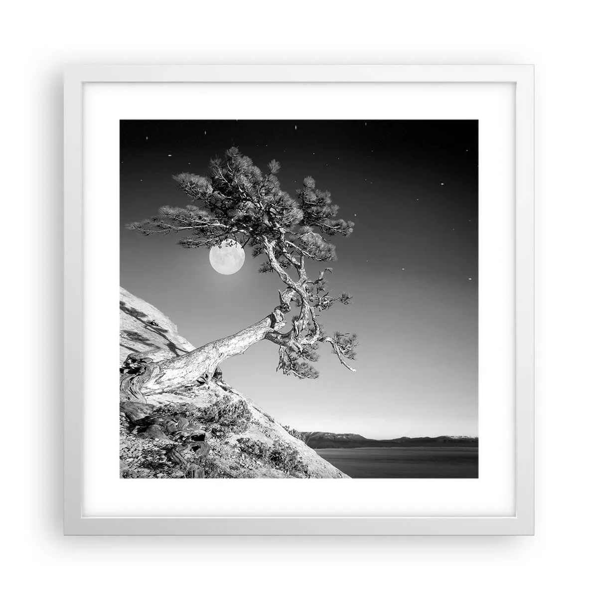 Plakat i hvid ramme - Den sejrrige kriger - 40x40 cm