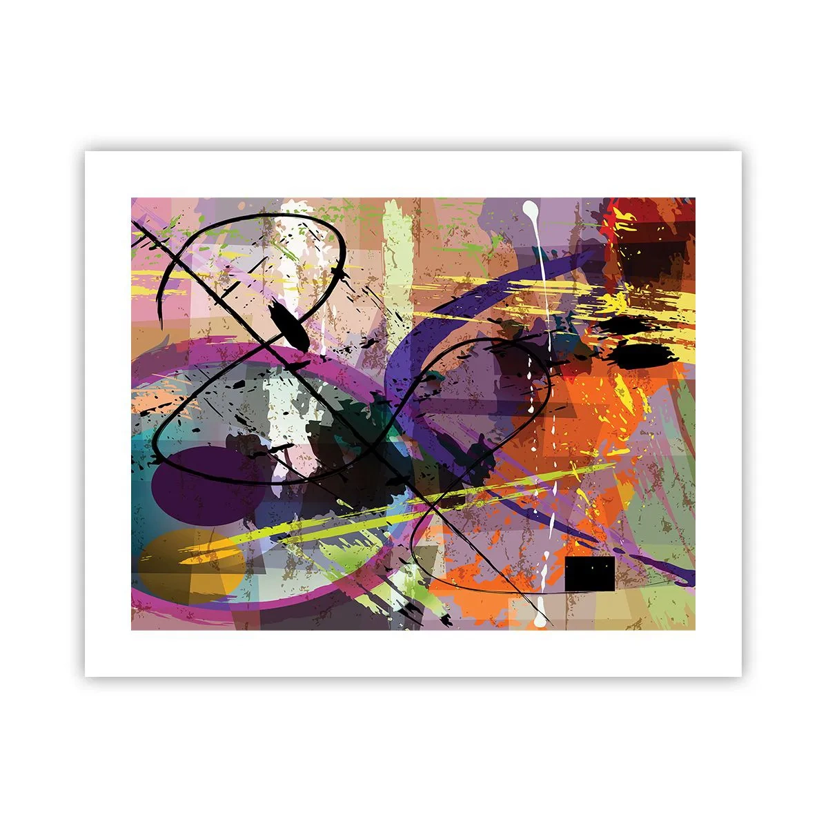 Plakat - Kan være lige eller rundt - 50x40 cm