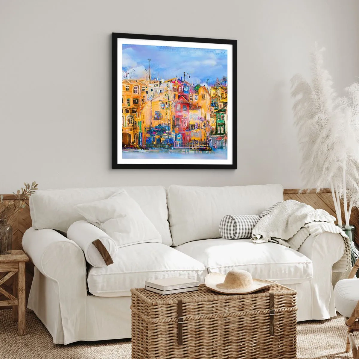 Plakat i sort ramme - Vi er sammen - 30x30 cm