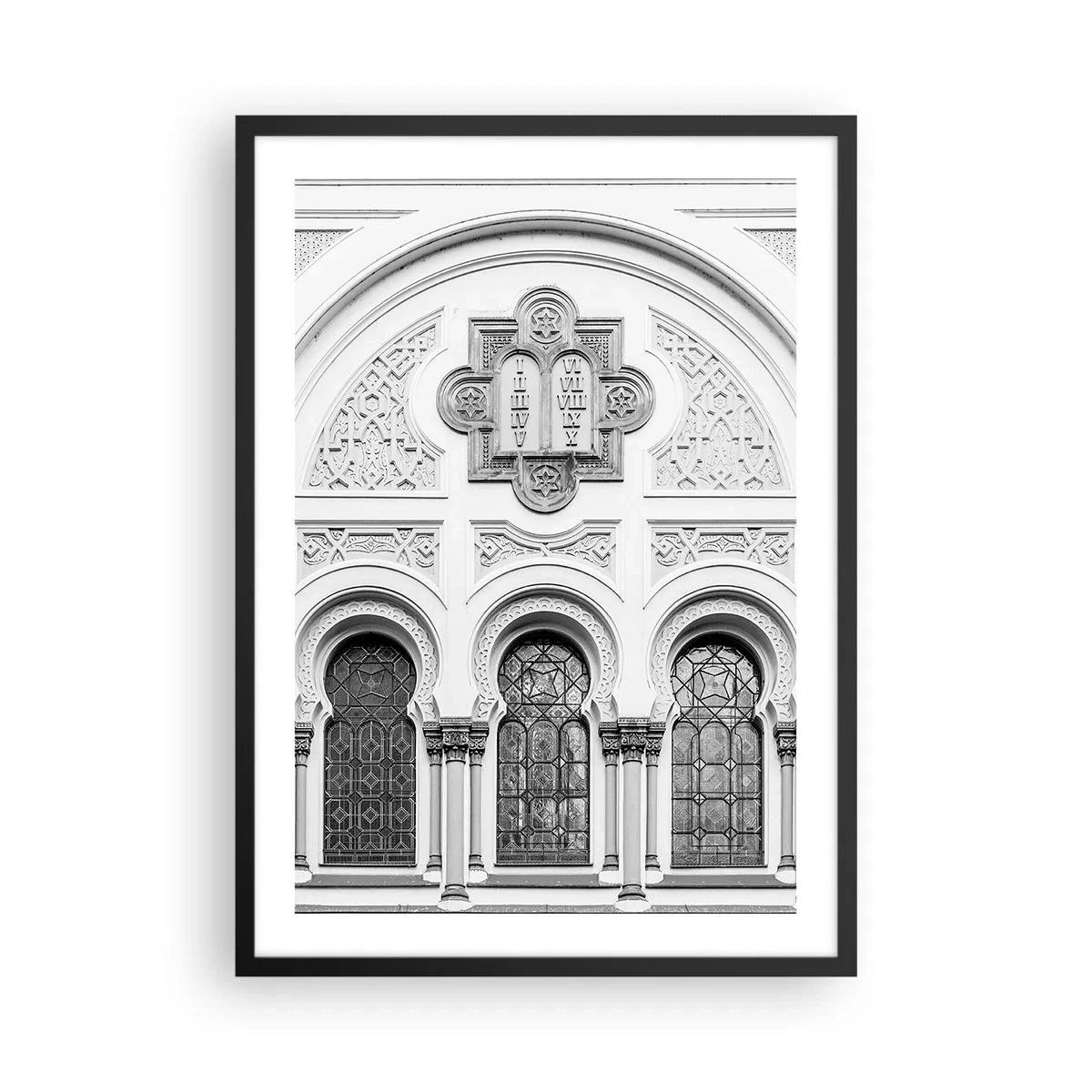 Plakat i sort ramme - På grænsen mellem kulturer - 50x70 cm