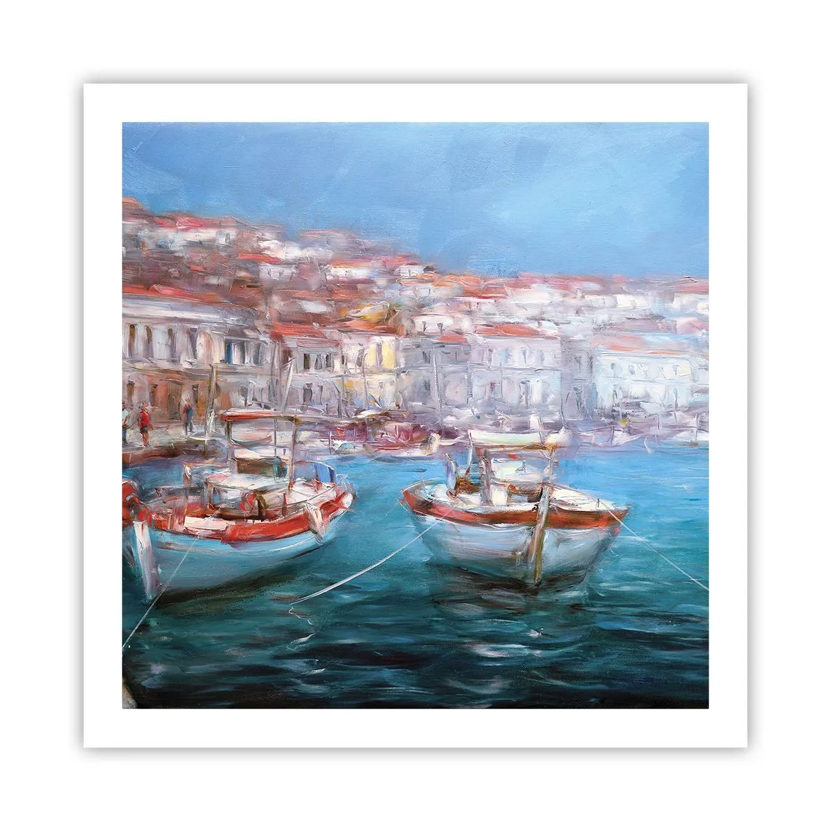 Plakat - Italiensk bugt - 60x60 cm