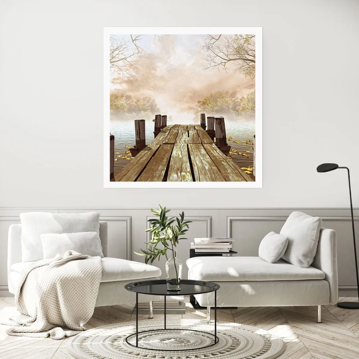 Plakat - Efterårets blide tristhed - 50x50 cm
