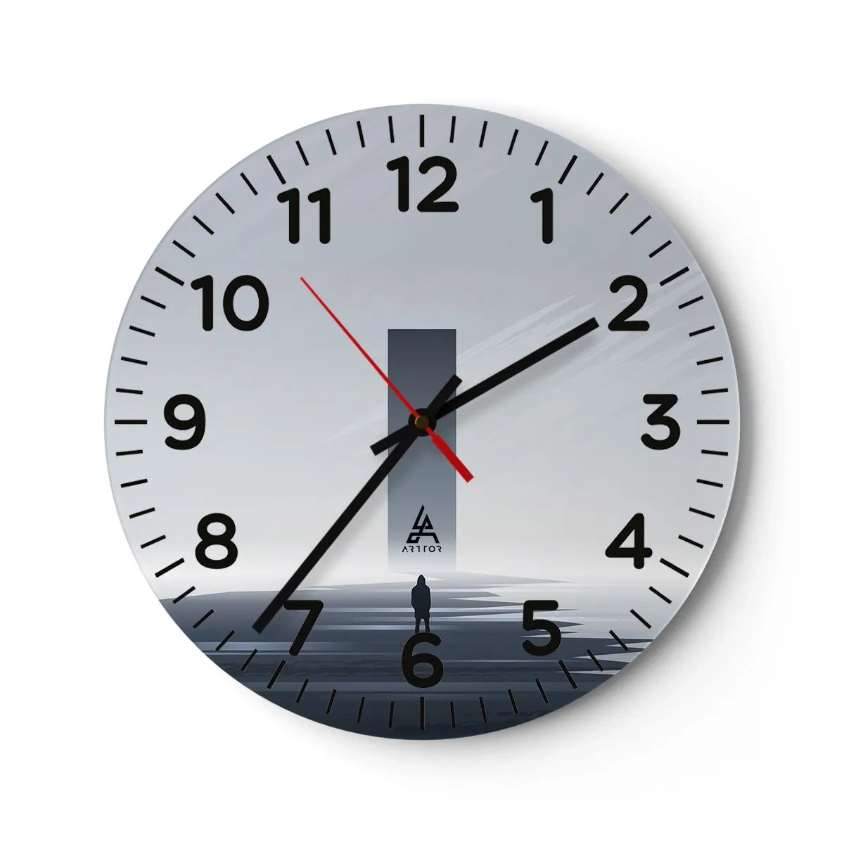 Vægur, Uret - Mulighed eller trussel? - 40x40 cm