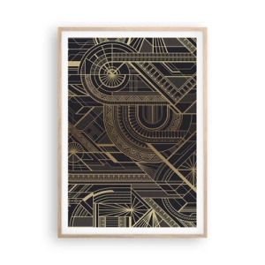 Plakat i ramme af lyst egetræ - Koncepter, idéer, planer - 70x100 cm