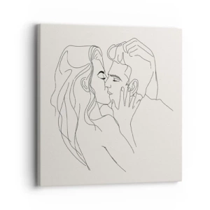 Lærredstryk - Billede på lærred - Forviklet i følelser - 30x30 cm