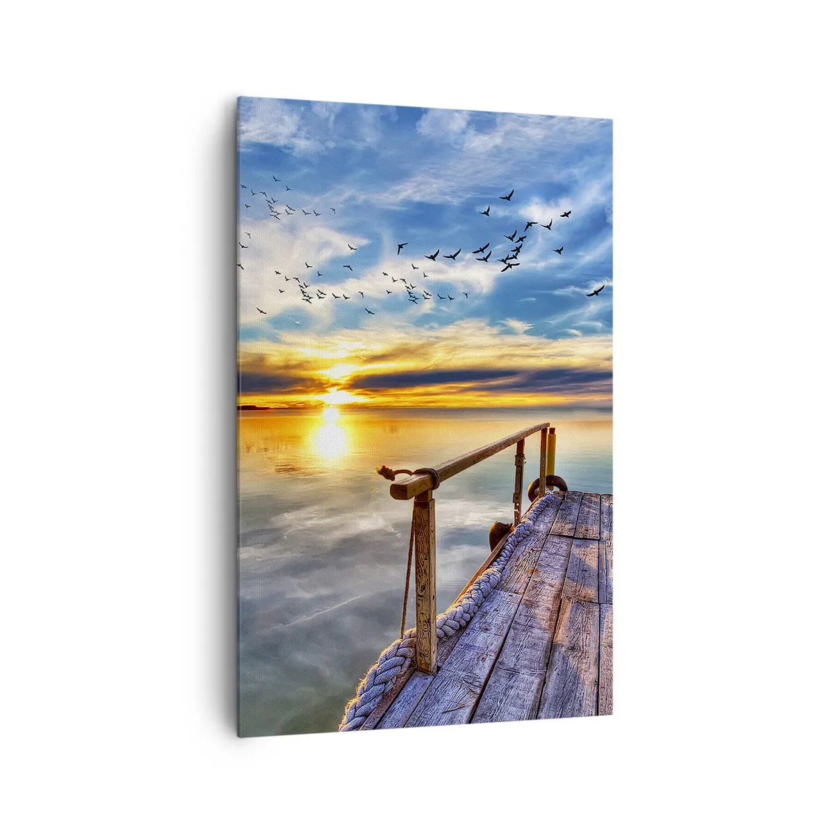 Lærredstryk - Billede på lærred - Vinden går til ro - 80x120 cm