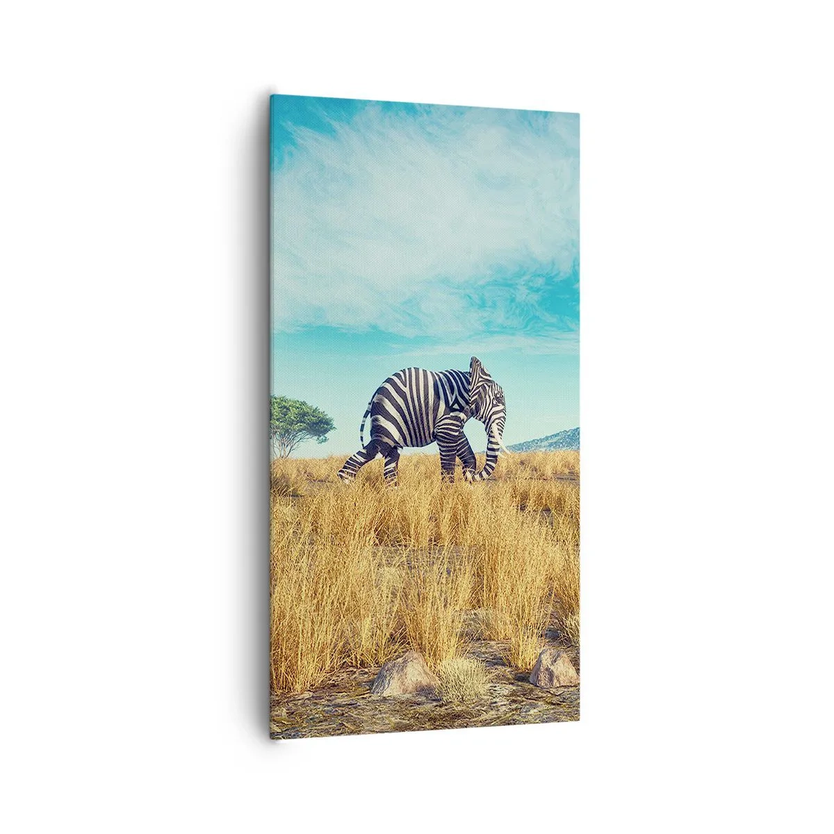 Lærredstryk - Billede på lærred - Grå er ikke længere på mode - 65x120 cm