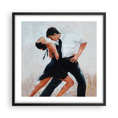 Plakat i sort ramme - Mine drømmes tango - 50x50 cm