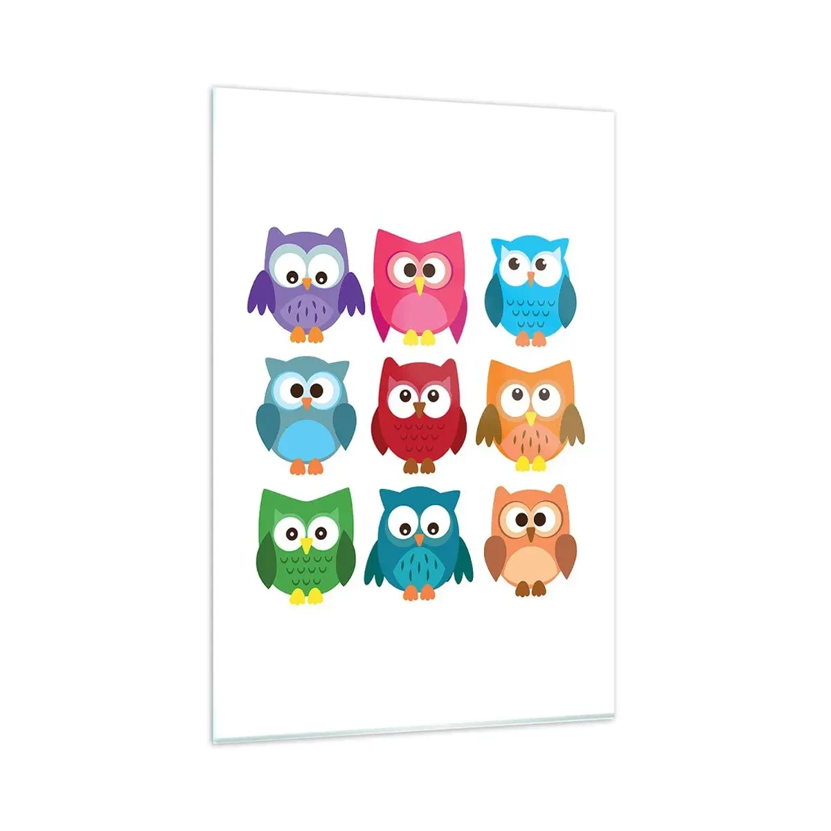 Billede på glas - Forskelle kan være morsomme - 80x120 cm