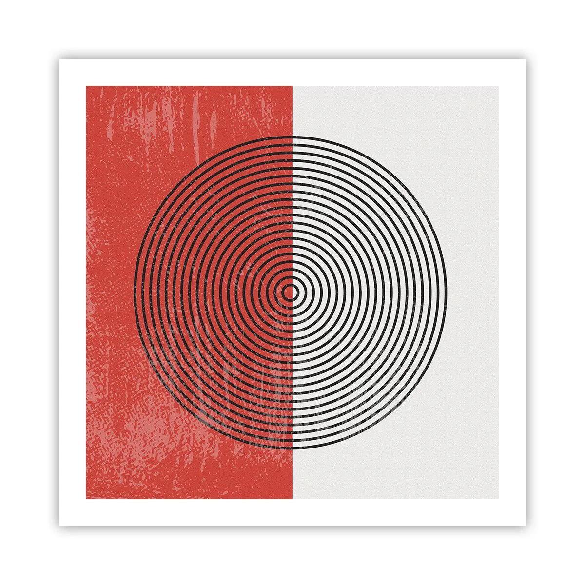 Plakat - Lige til sagen - 60x60 cm