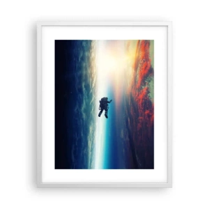 Plakat i hvid ramme - Over for universet - 40x50 cm