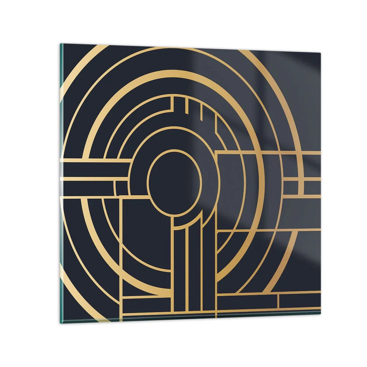 Billede på glas - At vende tingene på hovedet - 70x70 cm