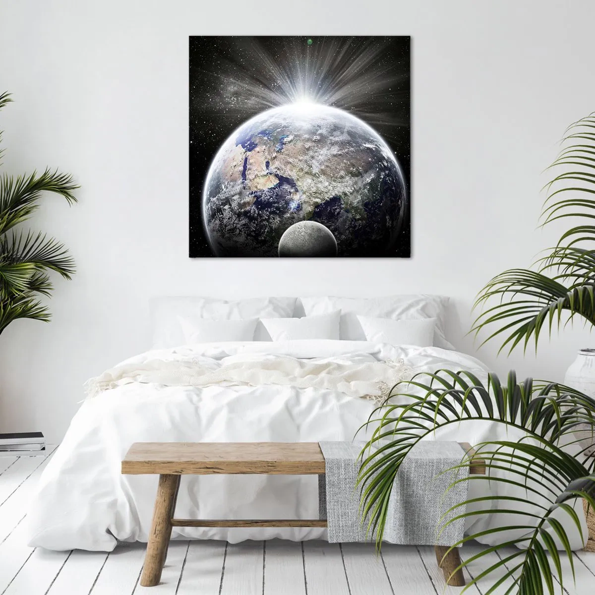 Lærredstryk - Billede på lærred - I fuldt blus - 60x60 cm