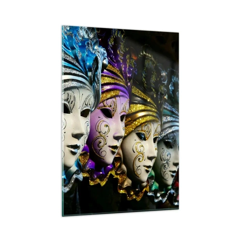 Billede på glas - Mysterium i guld og sølv - 80x120 cm