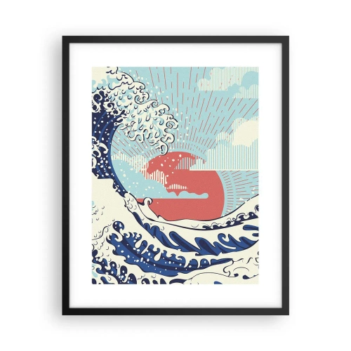 Plakat i sort ramme - Fra japanske inspirationer - 40x50 cm