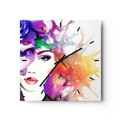 Vægur, Uret - Med hovedet i skyerne - 30x30 cm