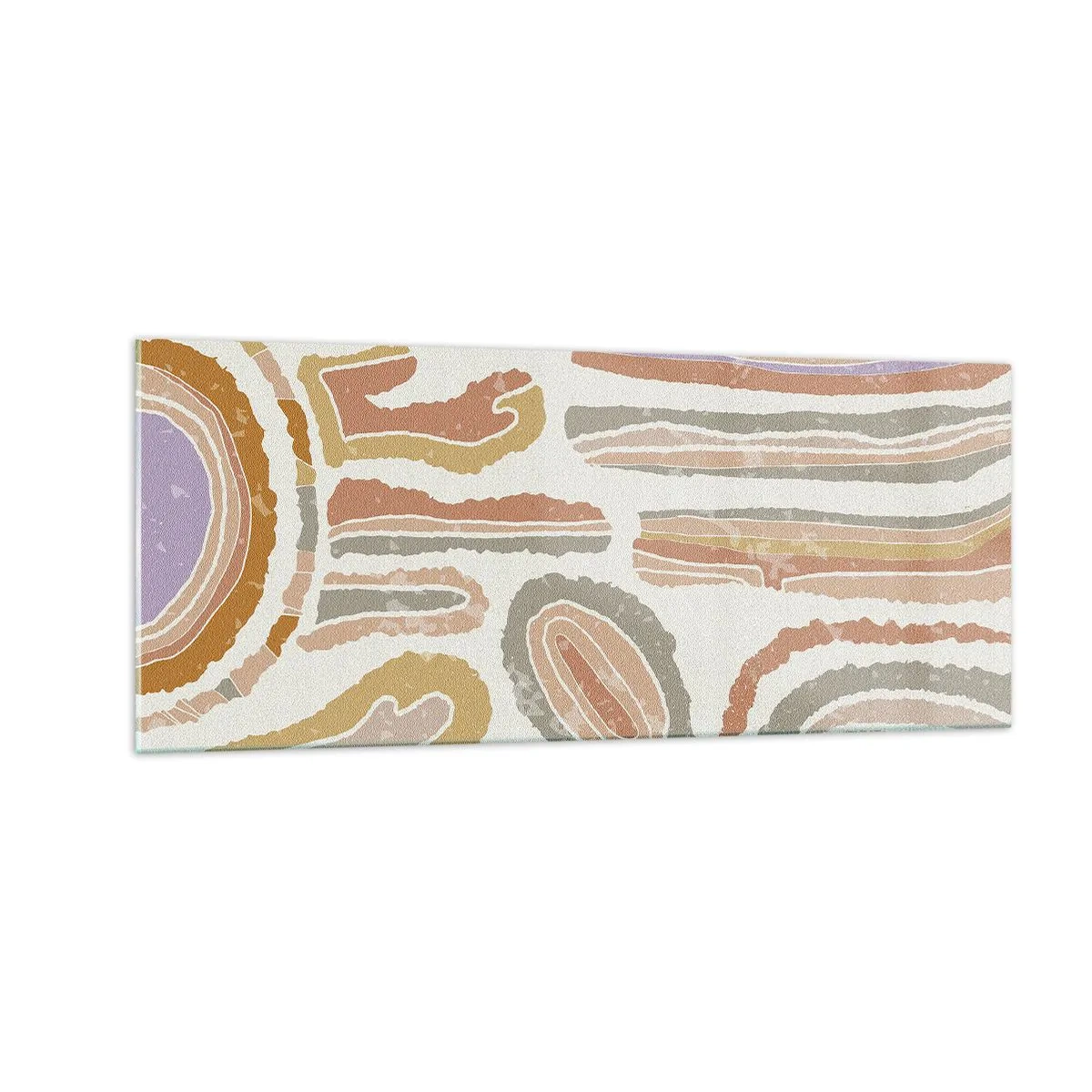 Billede på glas - Farverige tværsnit - 100x40 cm