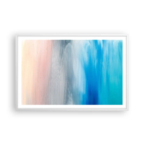 Plakat i hvid ramme - Elementer: luft - 91x61 cm