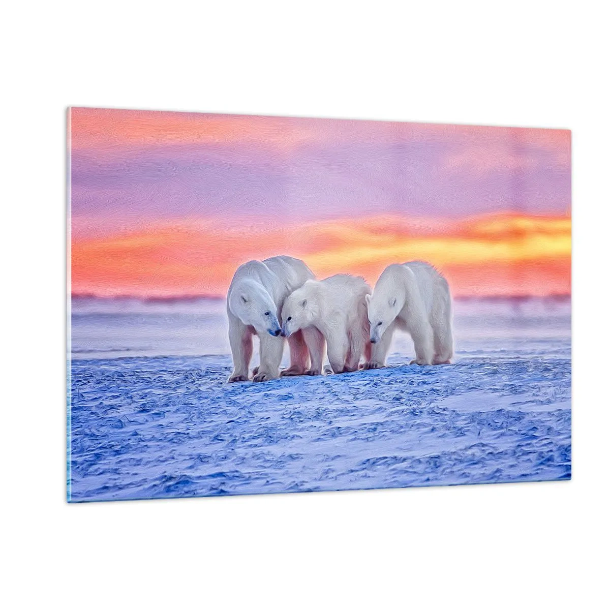 Billede på glas - Familievarme er nok - 120x80 cm