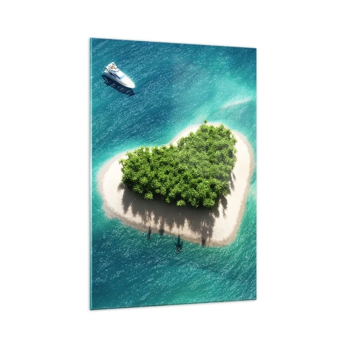 Billede på glas - Jeg elsker sommeren - 70x100 cm