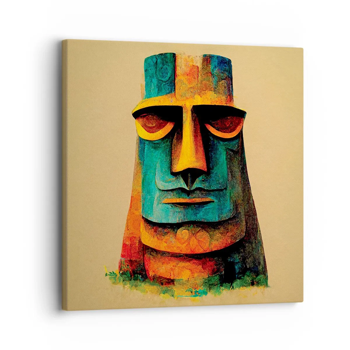 Lærredstryk - Billede på lærred - Statuarisk, men alligevel sympatisk - 30x30 cm