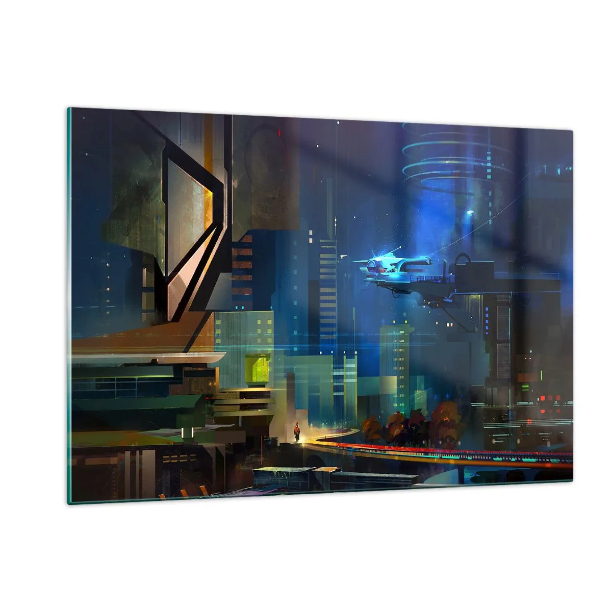 Billede på glas - I den nærmeste fremtid - 120x80 cm