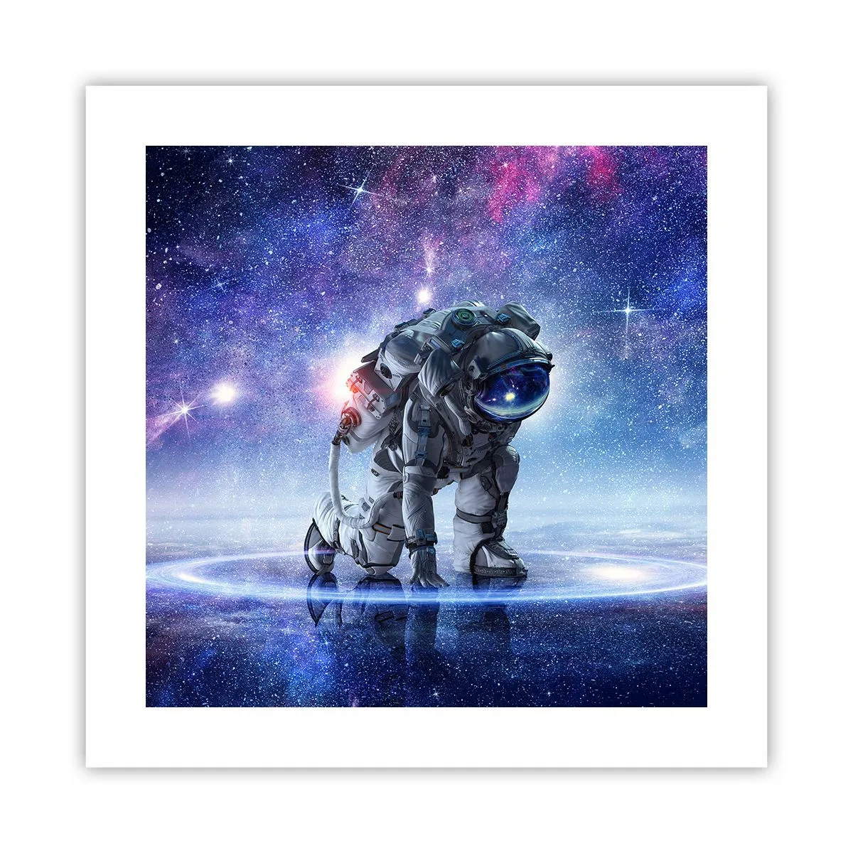 Plakat - Den stjerneklare himmel over mig - 40x40 cm