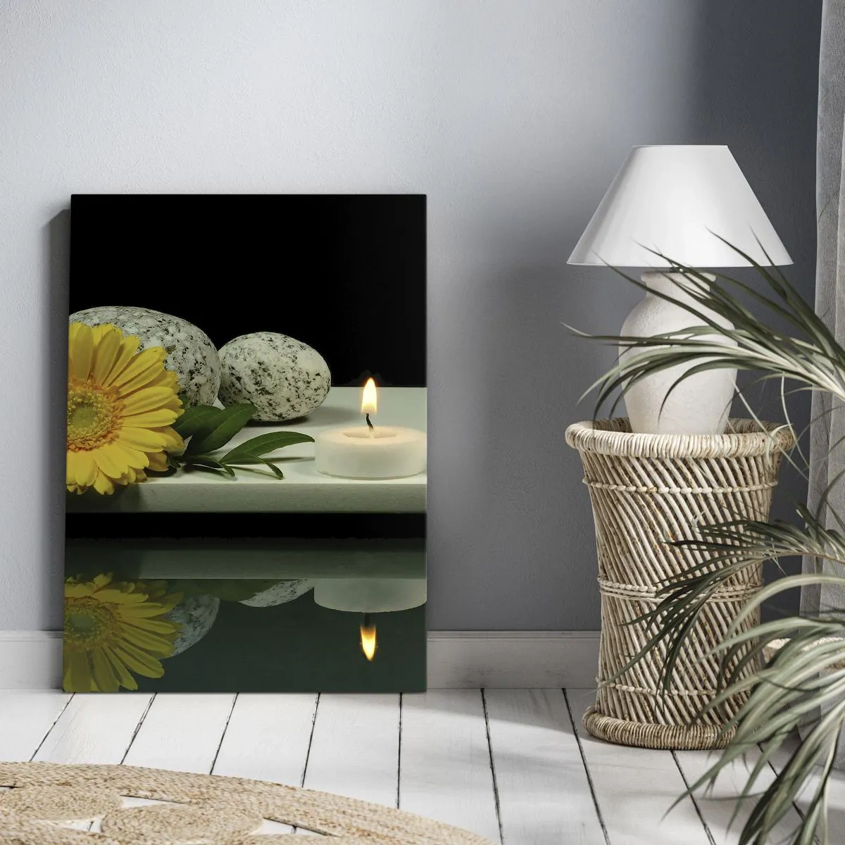 Lærredstryk - Billede på lærred - Beroliger sanserne - 80x120 cm