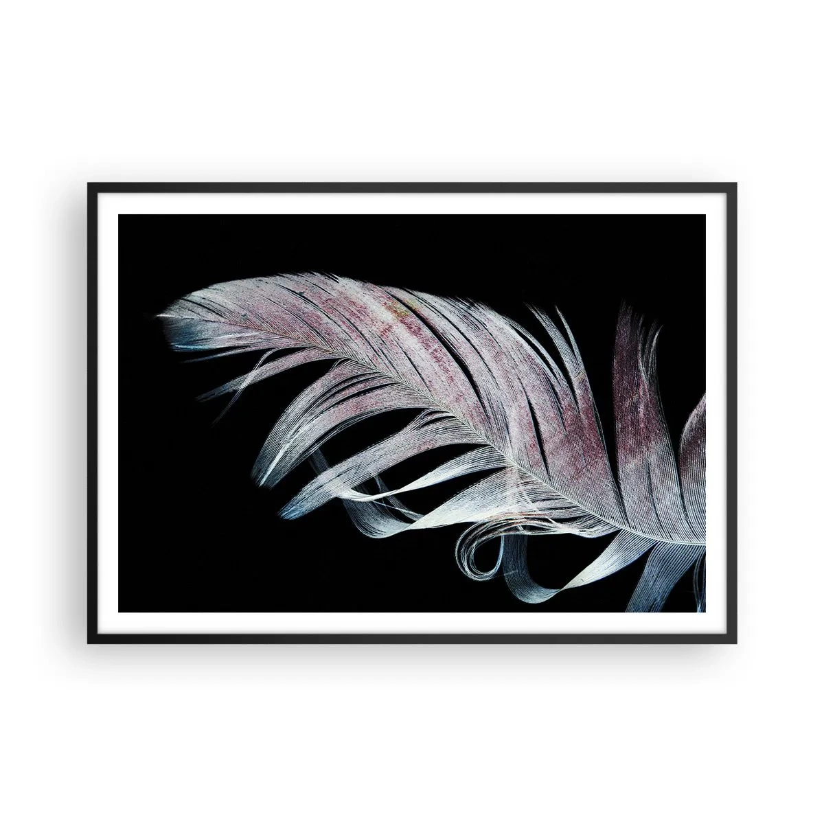 Plakat i sort ramme - Tænk om berøring - 100x70 cm