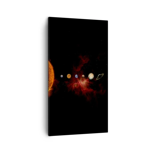 Lærredstryk - Billede på lærred - Vores nabolag - 45x80 cm