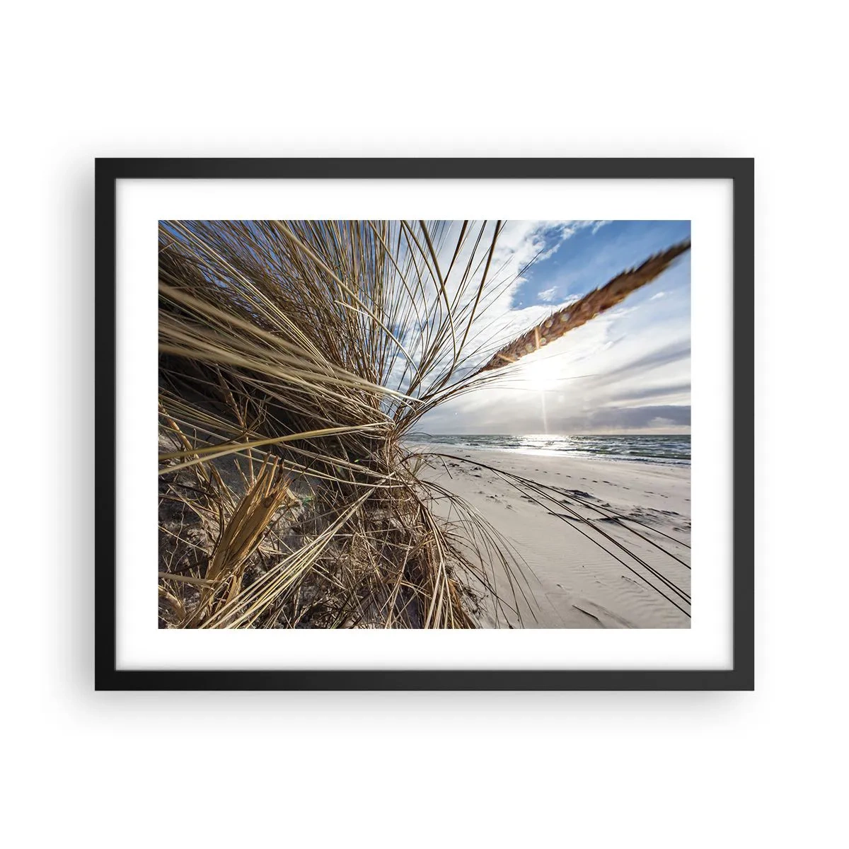 Plakat i sort ramme - Et møde mellem elementerne - 50x40 cm