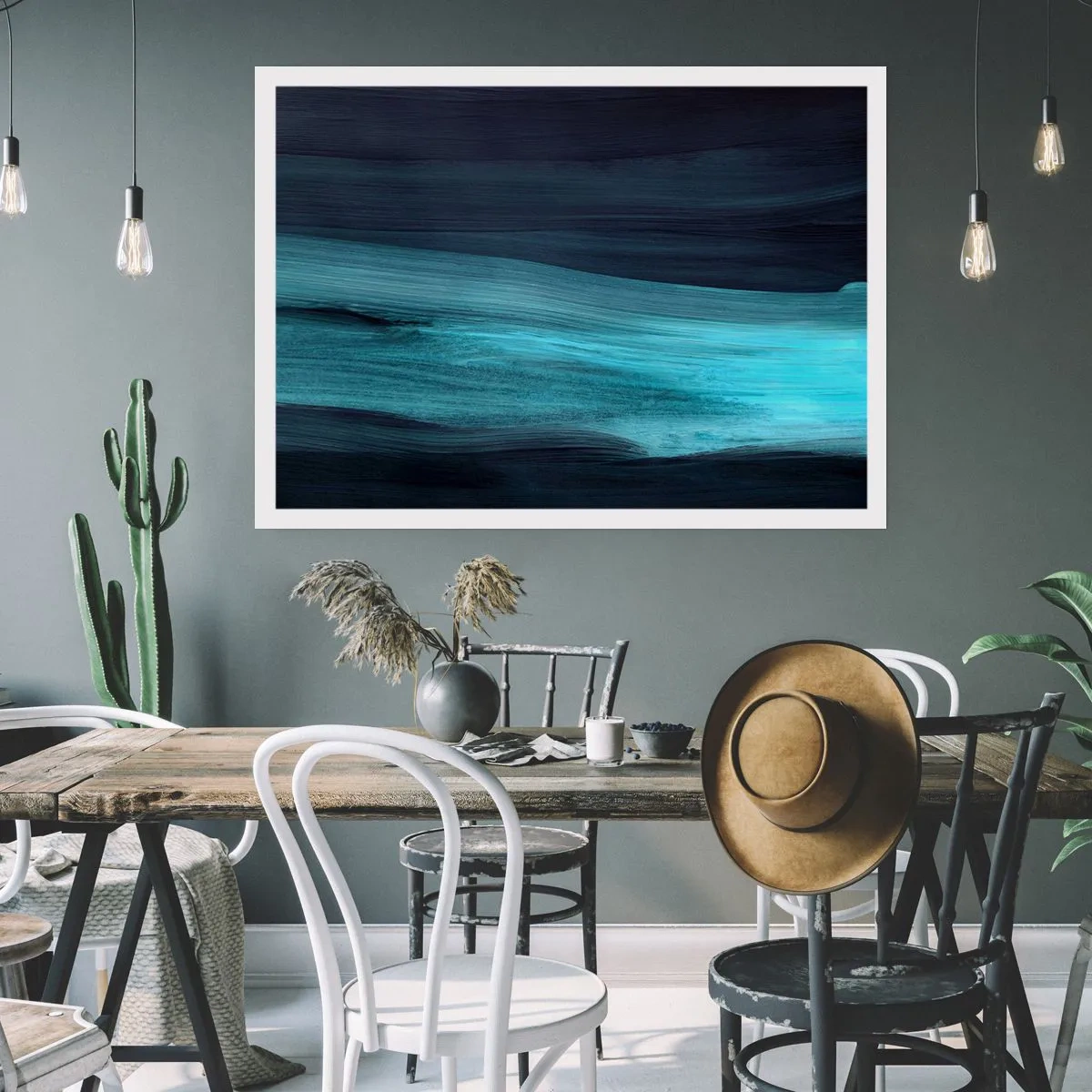 Plakat - Svøm med strømmen - 50x40 cm