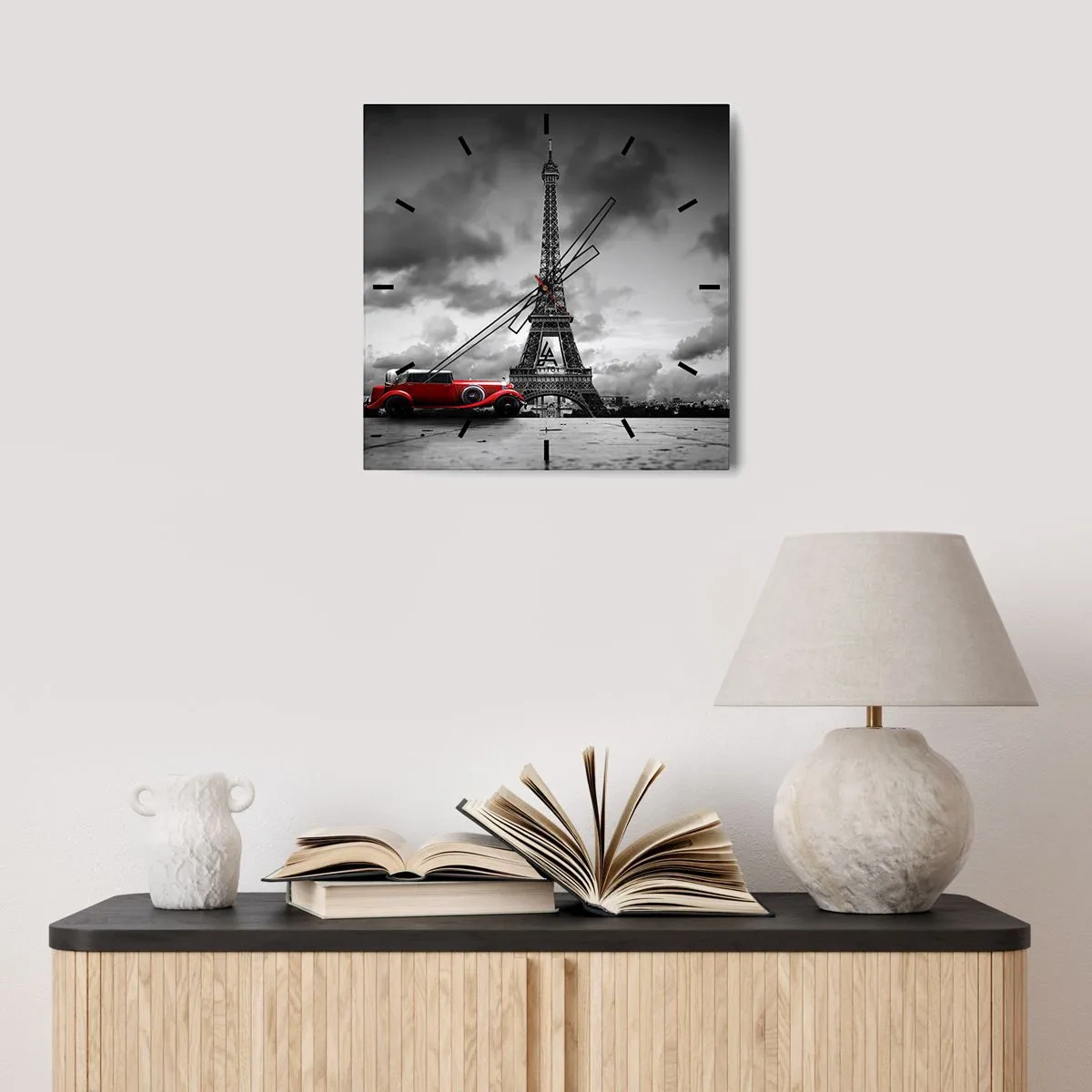 Vægur, Uret - For ikke så længe siden i Paris - 30x30 cm