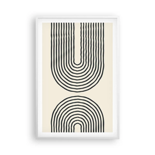 Plakat i hvid ramme - Kommer snart... - 61x91 cm