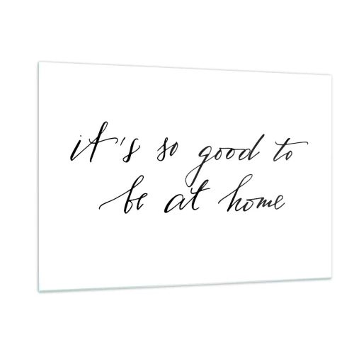 Billede på glas - Hele sandheden - 120x80 cm