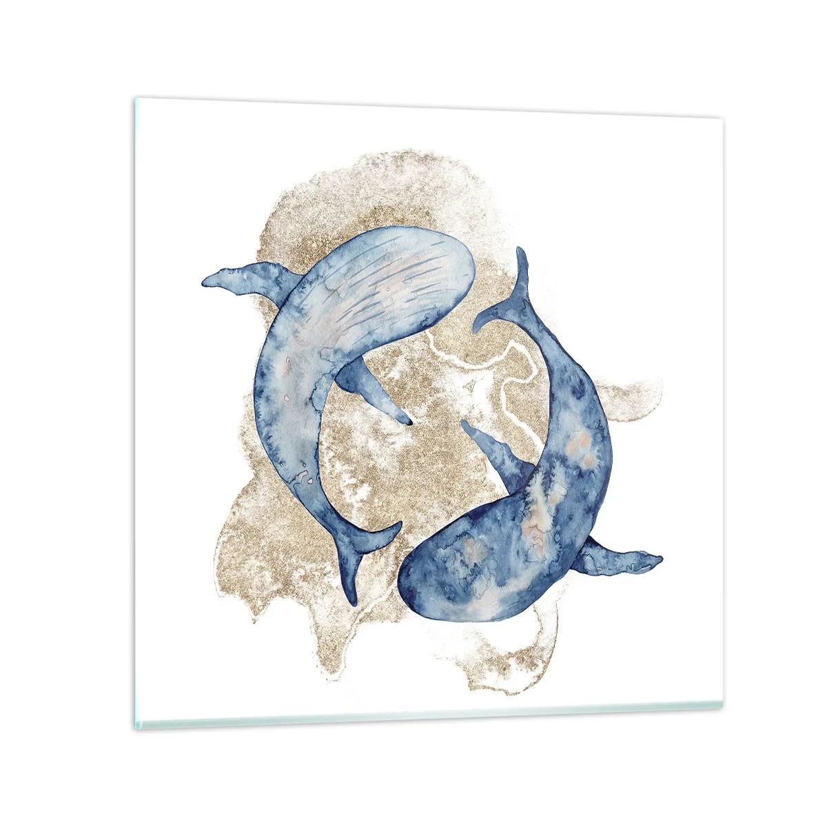 Billede på glas - Venskab eller kærlighed? - 30x30 cm