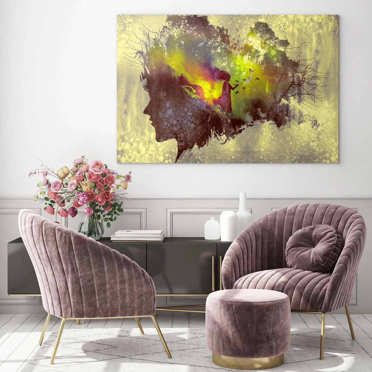 Billede på glas - Moder Natur - 120x80 cm